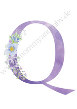 Lade das Bild in den Galerie-Viewer, Motivfolie Buchstaben Alphabet Blumen
