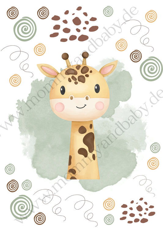 Motivfolie Giraffe Kindermotiv