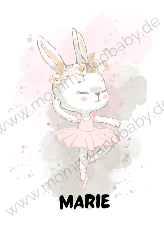 Motivfolie "Hase Ballerina Betty II"