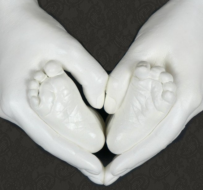 3D - Family "HEART" AbdruckSet - Alles in einem! (bis 6 Monate) - Mommy & Baby
