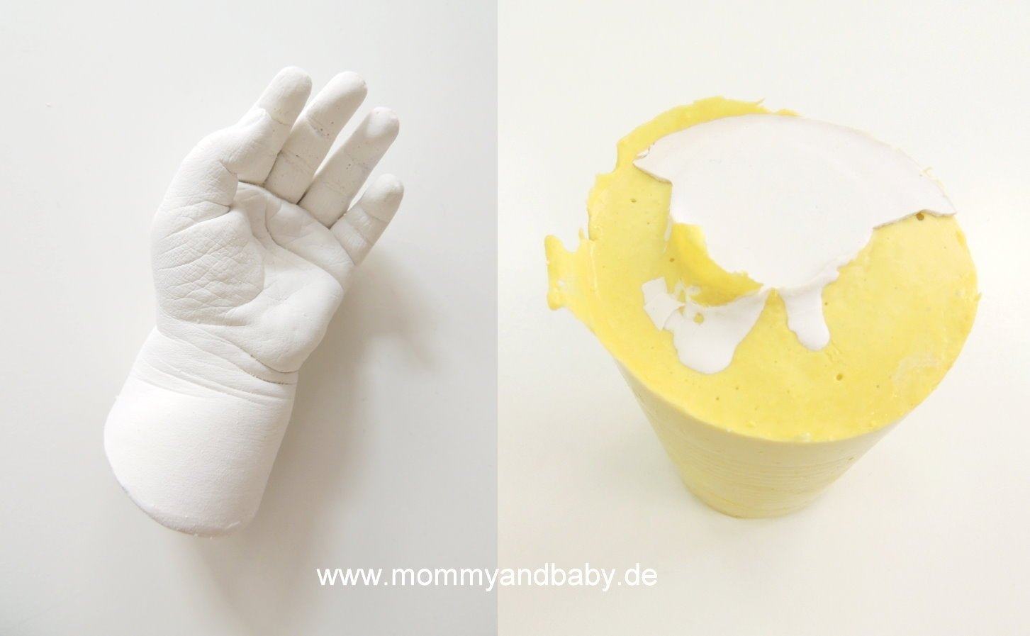 Abformmasse Alginat 453g - 3D Baby Abdruck selbermachen // biologisch & schnell abbindend - Mommy & Baby