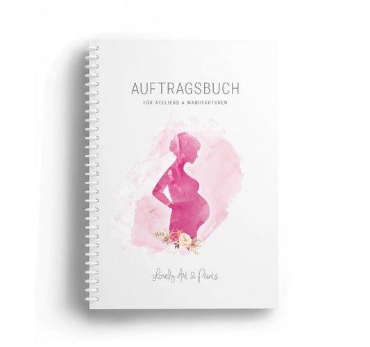 Das AUFTRAGSBUCH für Künstler, Ateliers & Manufakturen A4, 100 Seiten - by Julia Schulze - Mommy & Baby