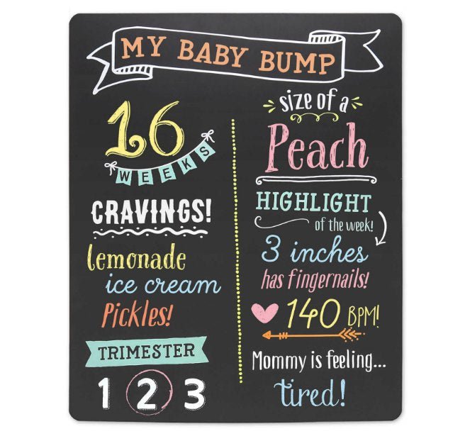 Meilensteintafel / Chalkboard von Pearhead für Schwangerschaftsfotos / ABVERKAUF! - Mommy & Baby
