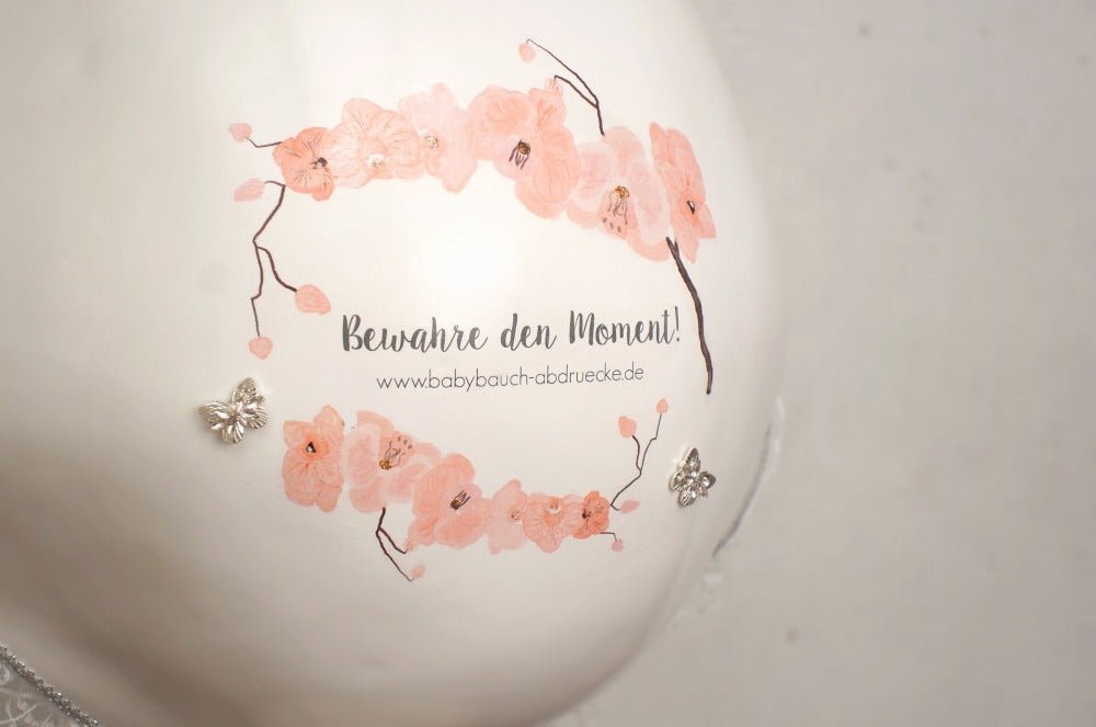 Motivfolie "Orchidee Aquarell", apricot - Mommy & Baby
