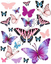 Lade das Bild in den Galerie-Viewer, Motivfolie &quot; Schmetterlinge lila &amp; pink&quot; - Mommy &amp; Baby
