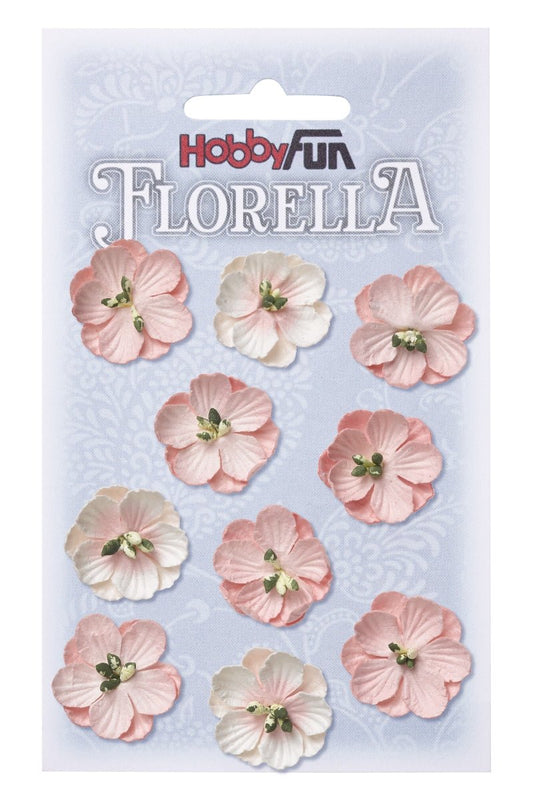 Papierblumen, hellrosa // 10 Stück // FLORELLA - Mommy & Baby