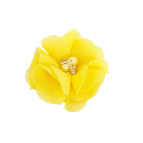 Rüschenblumen, gelb Ø 5 cm - Mommy & Baby