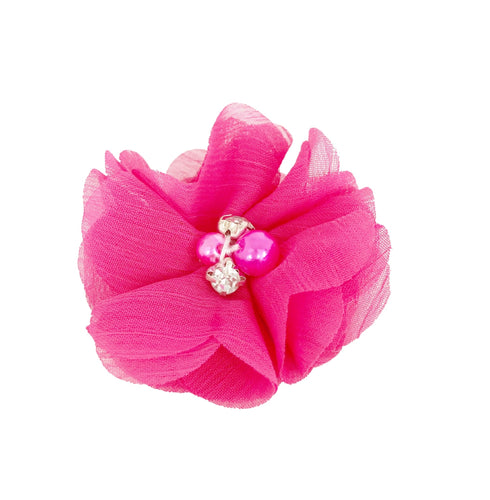 Rüschenblumen, pink Ø 5 cm - Mommy & Baby