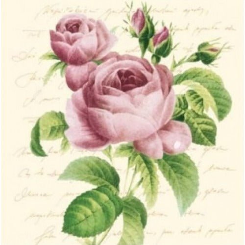 Serviette - Vintage Rose - Mommy & Baby