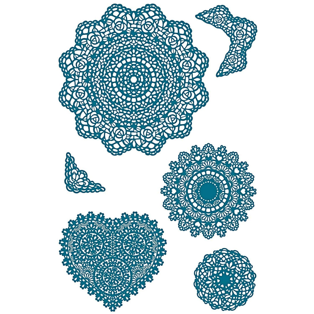 Silikonstempel -Doilies - Mommy & Baby
