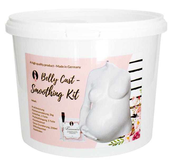 XL - Gipsabdruck Veredelungs- & ReparaturSet I Belly Cast smoothing kit, 17-teilig I Alles in einem! - Mommy & Baby